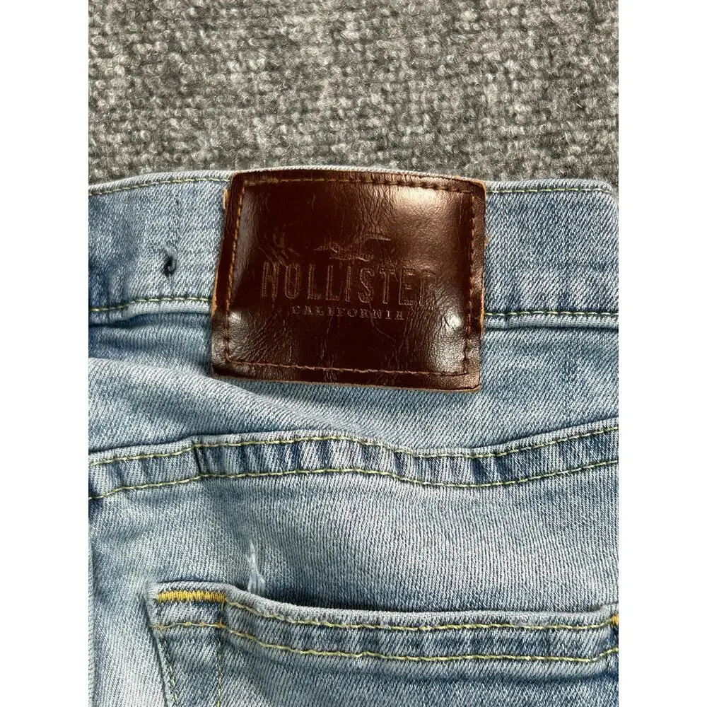 Hollister Women's Light Wash Skinny Jeans W26 L30 Stretch Denim - Picture 3 of 8